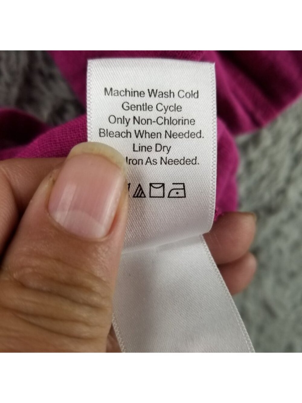 Coldwater Creek Shirt Womens 16 Pink Linen Blend Button Up Roll Tab Sleeve - Picture 5 of 10